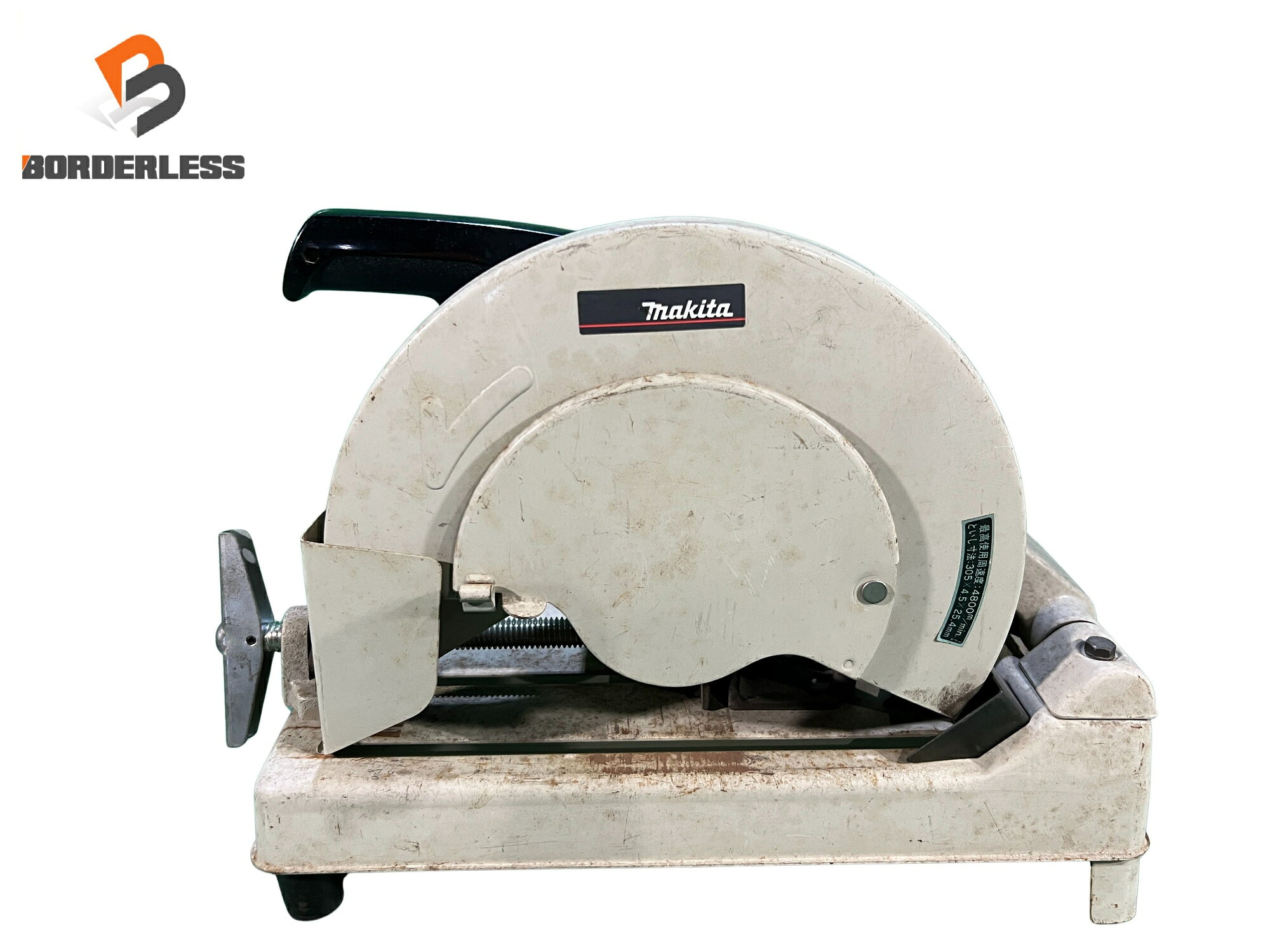 ☆中古品☆makita マキタ 100V 305mm 12型切断機 2412N 鉄工用 高速切断機 コード式 電動工具130938