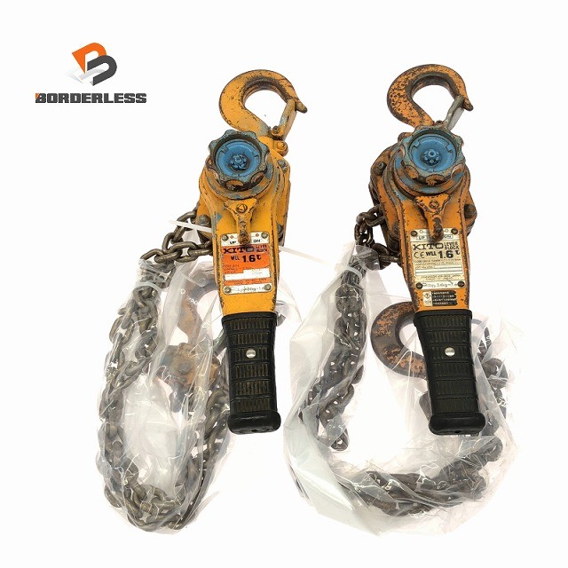 キトー レバーブロック 中古　1　1/2 KITO　荷締　チェーンブロック L4 キトー レバーブロック 中古 1 1/2 KITO 荷締 チェーンブロック L4