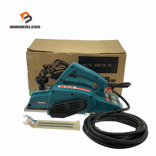 ☆中古品☆makita マキタ 100V 110mm カンナ 1911B SP 替刃付き 電動かんな 電気カンナ 電動鉋 電気鉋137157