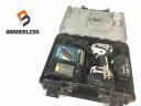 ☆中古品☆makita マキタ 18V 充電式インパクトドライバ TD171D 白/ホワイト バッテリー2個(18V 5.0Ah) 充電器 ケース付き