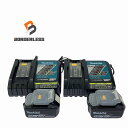 ☆中古美品セット☆makita マキタ 18V 3.0Ah 純正 リチウムイオンバッテリー BL1830B(2個) 充電器2台 リチウムイオン電池 残量表示(4)