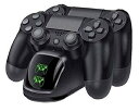 PS4 コントローラー 充電 スタンド DS4 充電器 2台...