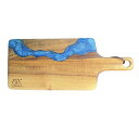 職人手作り 一点物 天然木 アカシア カッティングボード チーズボード サービングボード ウッドプレート まな板 Mサイズ 無垢材 ハンドメイド 西海岸 ビーチ 波
