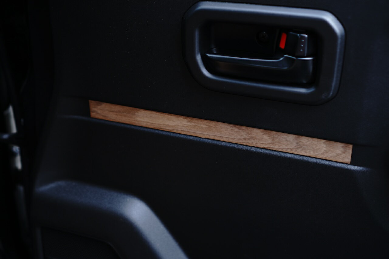 ジムニー JB64 JB74 リアルウッド ウォールナットシール ドアパネル2枚 天然木 突板 LIF インパネ 木目 ステッカー