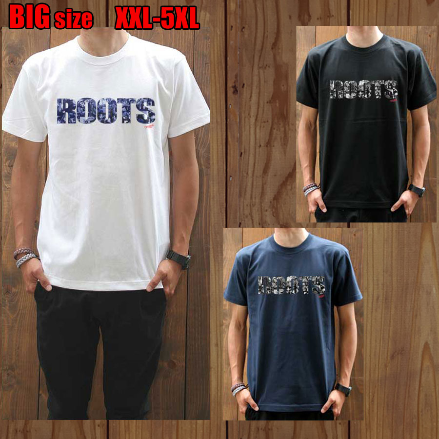 【大きいサイズ】【ビッグTシャツパラダイス まとめ買割引 2p6600円税込】【ROOTS/prd012big】半袖 Tシャツ s/s/楽天カード分割