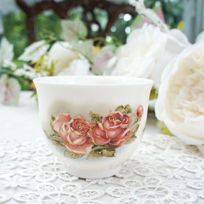 湯呑み ゴールドローズ 日本製 薔薇 ゆのみ ニューボーン