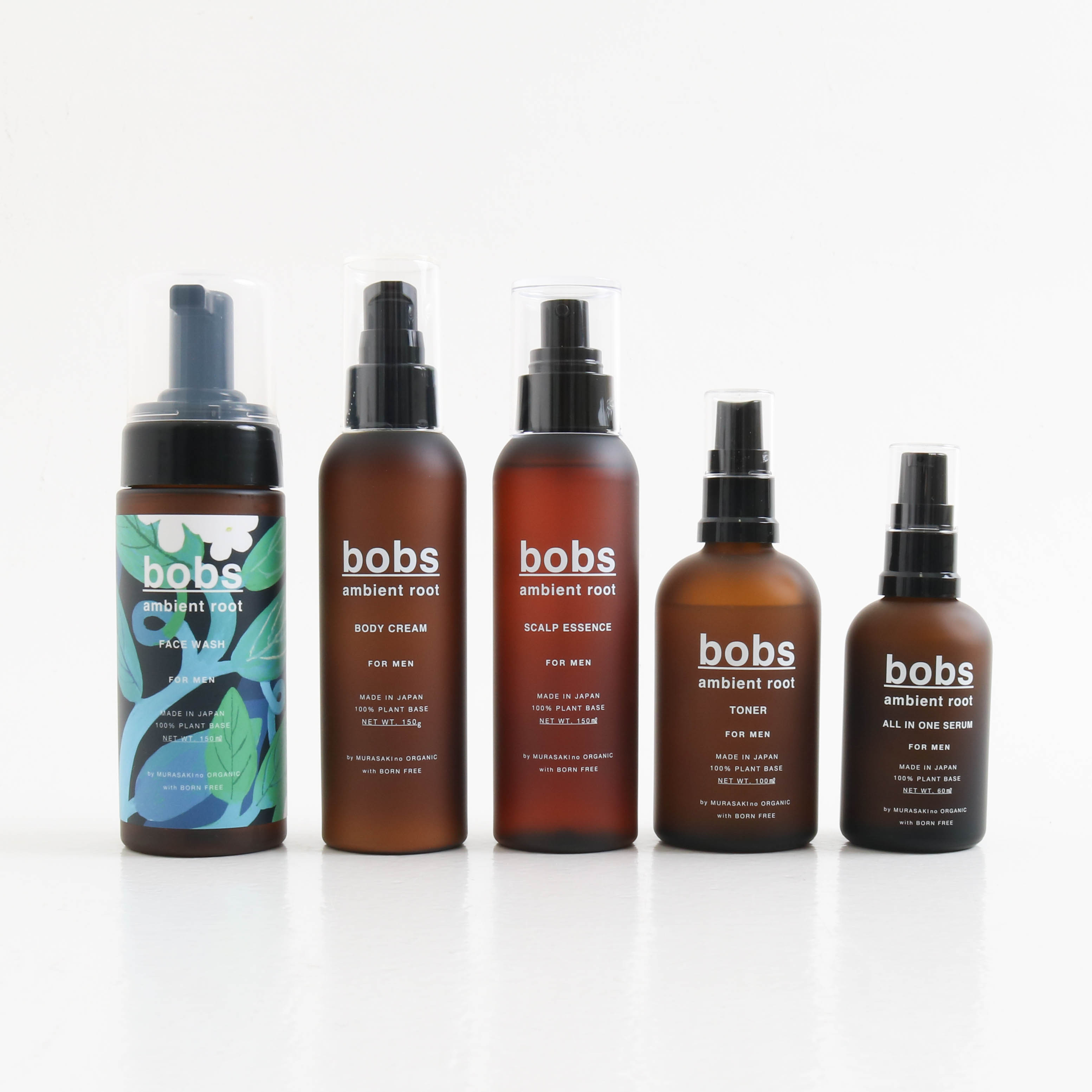 【今だけ30%OFF】ボブス BOBS フルセット FULL SET メンズ 化粧水 乳液 洗顔 養毛剤 全身用クリーム 化粧品 オールシーズン 100ml 6...