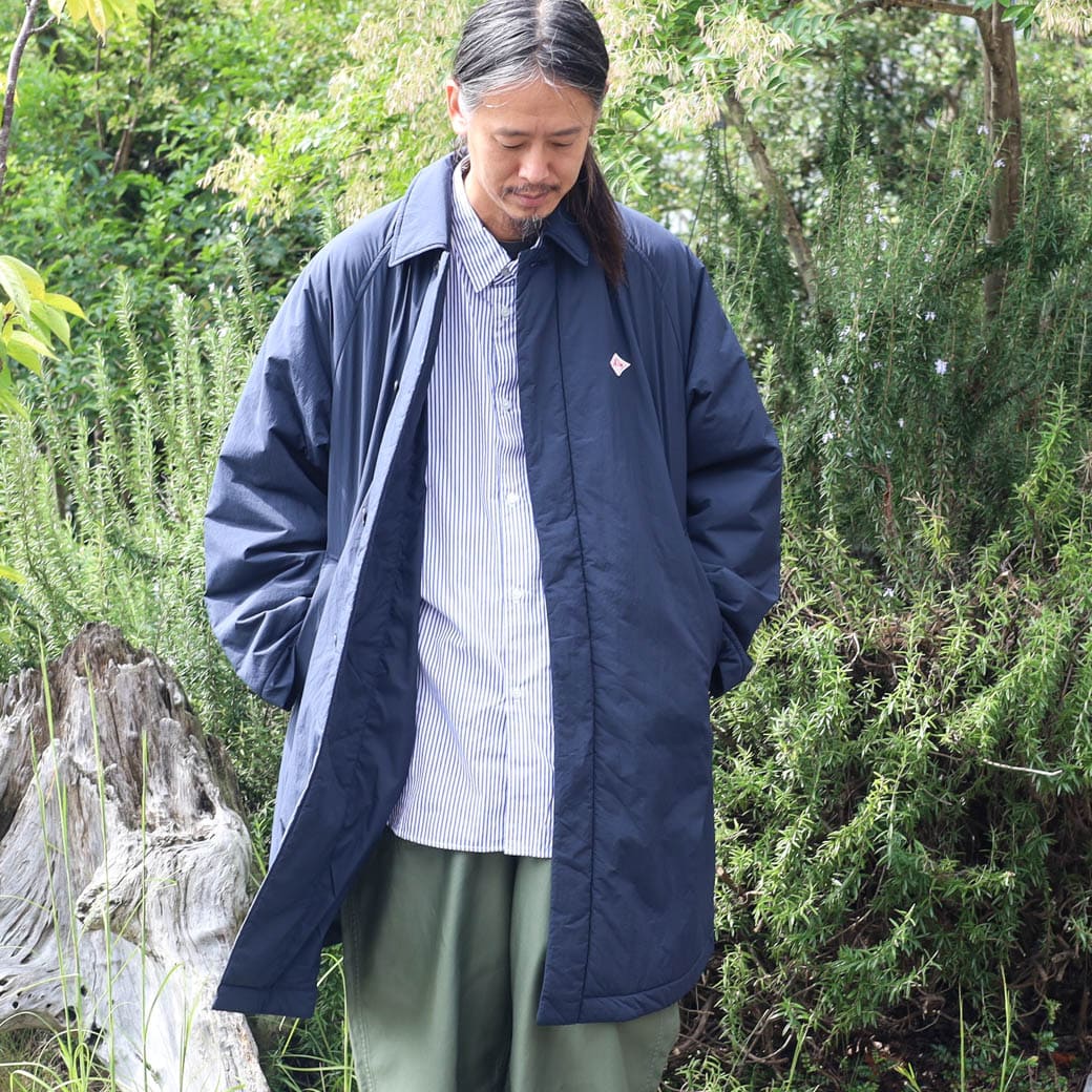 DANTON ダントン ナイロンタフタ ドルマンスリーブコート NYLON TAFFETA DOLMAN SLEEVE COAT DT-A0376KRS ボーンフリー BORN FREE