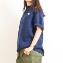 ダントン DANTONリネンクロス丸襟プルオーバーシャツ 半袖LINEN CLOTH PULLOVER S/S SHIRTJD-3565KLSレディース トップス シャツ