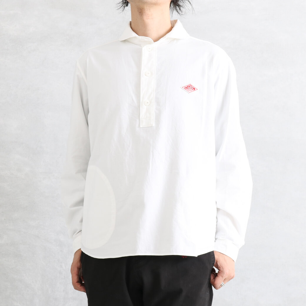 ダントン DANTON コットン オックスフォード 丸襟 プルオーバーシャツ COTTON OXFORD PULLOVER SHIRT JD-3568YOX【21ss】 ボーンフリー BORN FREE