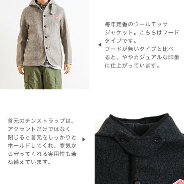 ダントン DANTONウールモッサ フード付きジャケット シングルWOOL MOSSER HOOD SINGLE JACKETJD-8455WOMメンズ アウター