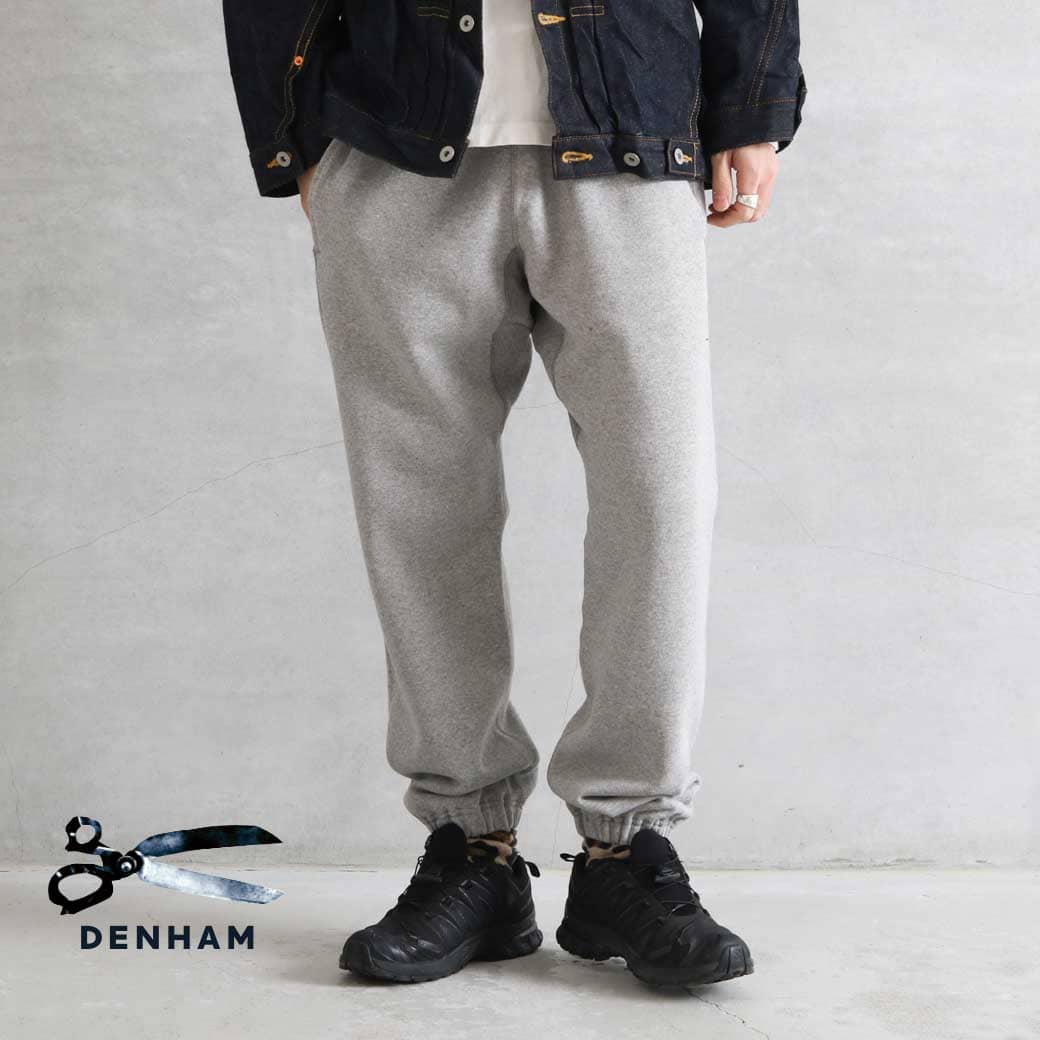 DENHAM デンハム PRM ループスウェットパンツ LOOP SWEAT PANTS メンズ オールシーズン スウェット 無地 ウエストゴム 2色 S-XLサイズ