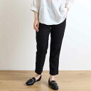 楽天BORN FREE E-SHOPドミンゴ D.M.G Hemp rayon stretch relax pants 麻レーヨンストレッチリラックストラウザー　パンツ　テーパード　春夏　14-185l　レディース ボーンフリー BORN FREE