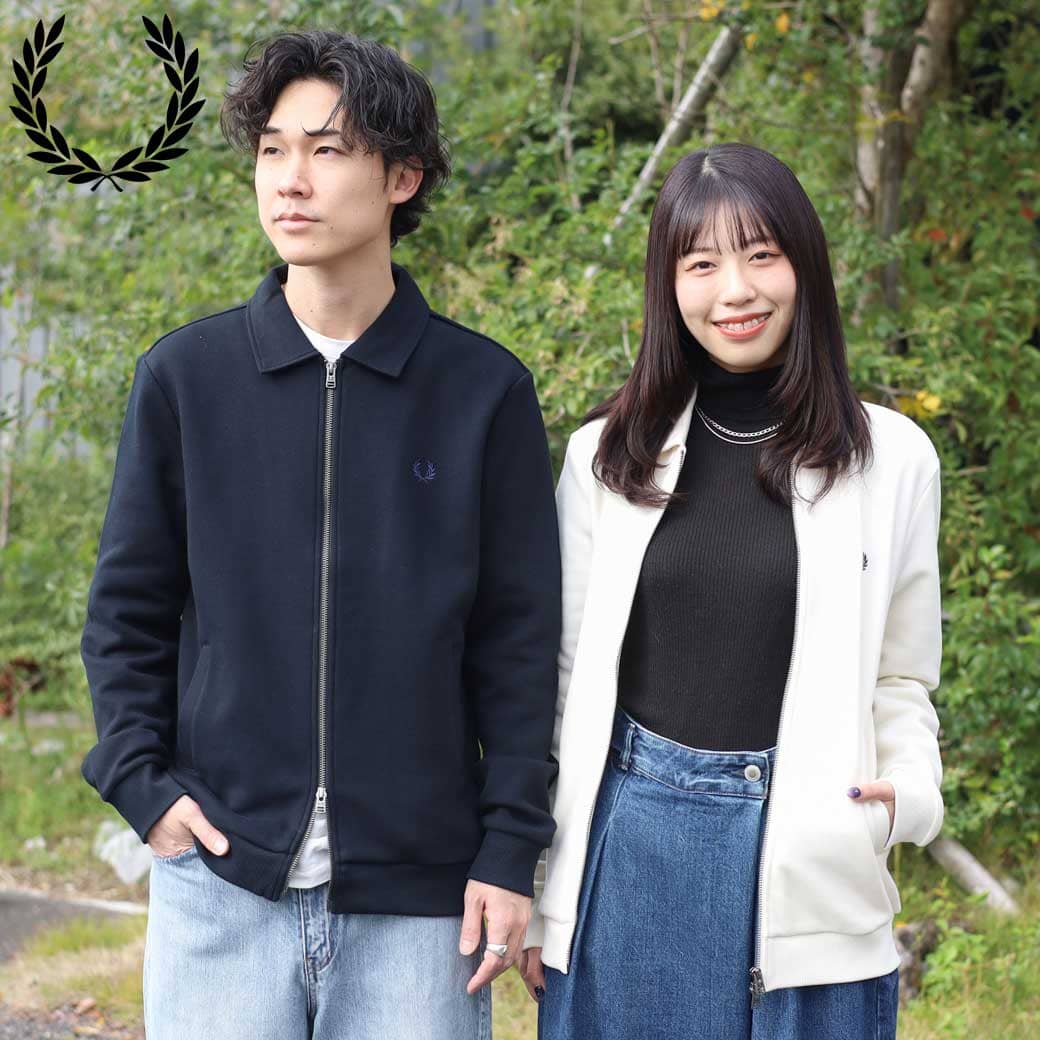 FRED PERRY �ե�åɥڥ꡼ ���åץ��롼���顼�������åȥ���� Zip Through Collared Sweatshirt ��󥺡���ǥ���������...