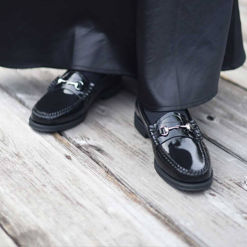 【11/27 9:59までP10倍】G.H.BASS ジーエイチバス ブラック パテント レザー BLACK PATENT LEATHER メンズ 通年 牛革 BLACK 25.5cm-27.0cm クラシック モノトーン パテント 送料無料 BA41731D