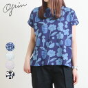 grin グリン aamuプリント ドルマンプルオーバー 8241C-034 レディース 半袖 プリントTシャツ