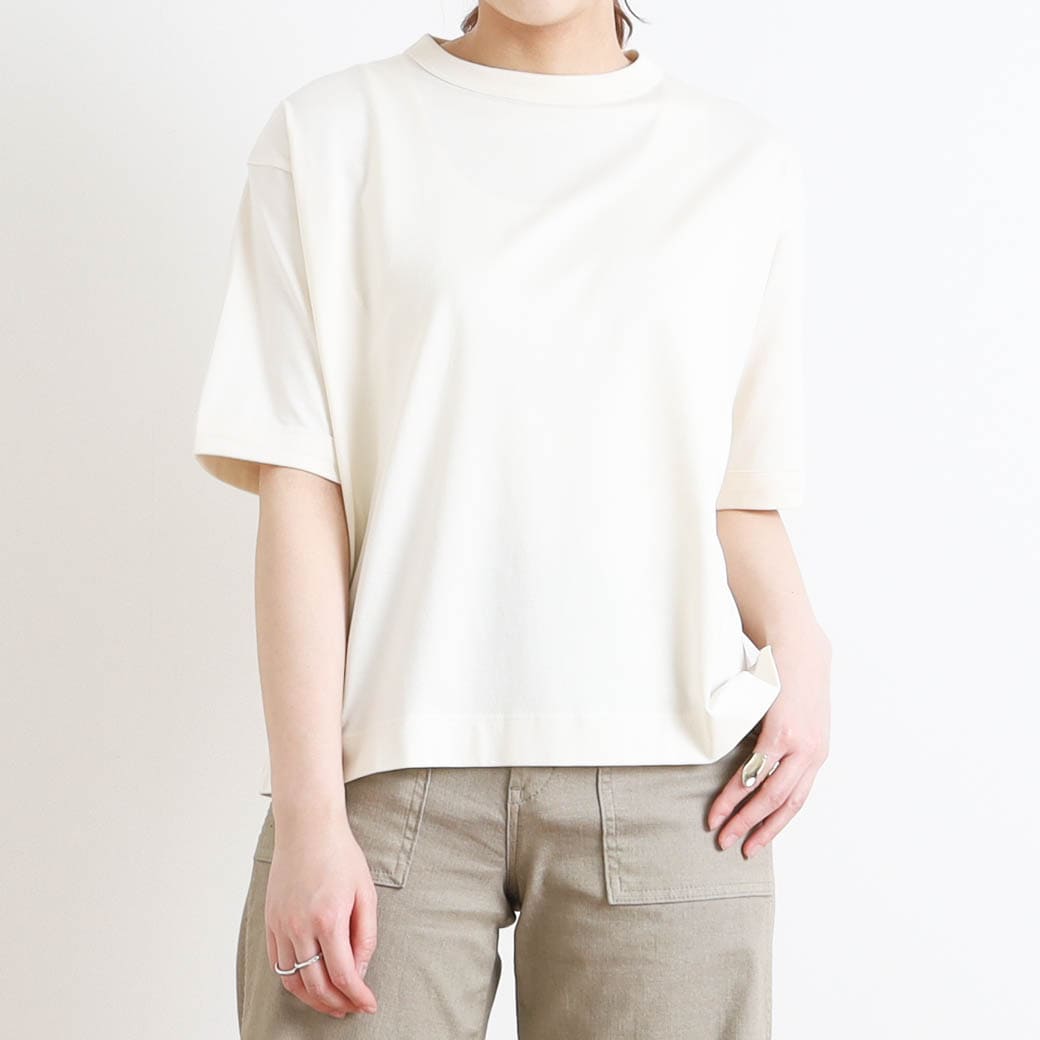 【今だけポイント10倍】ハンドバーク handvaerk クルーネックショートスリーブTシャツ 60/2 C/N shortsleeve t-shirt 6115 レディース 半袖 Tシャツ 春夏　無地