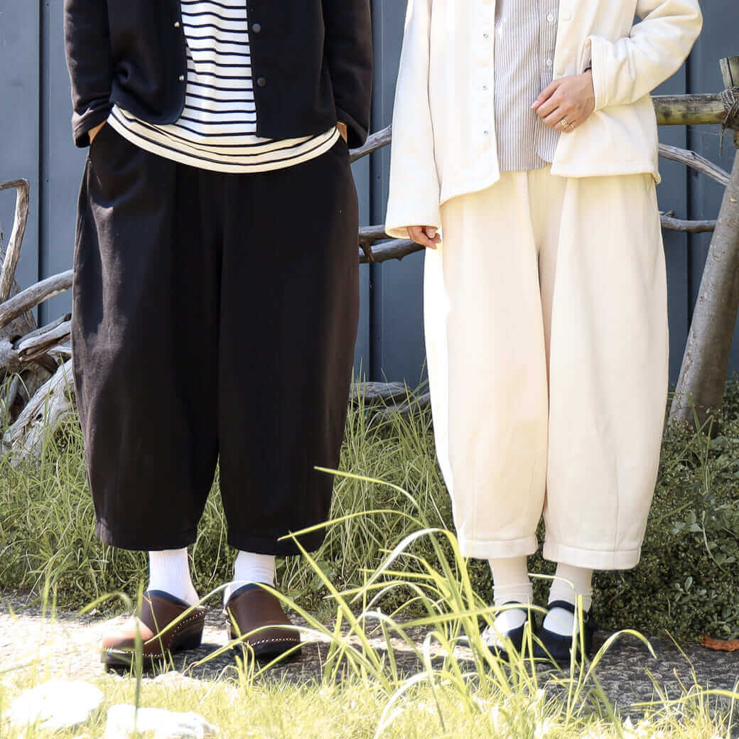 HARVESTY ハーベスティ シルケット裏毛クロップドイージーサーカスパンツ SILKETE FLEECE CROPPED EASY CIRCUS PANTS A12117 メンズ レディース ユニセックス ボーンフリー BORN FREE