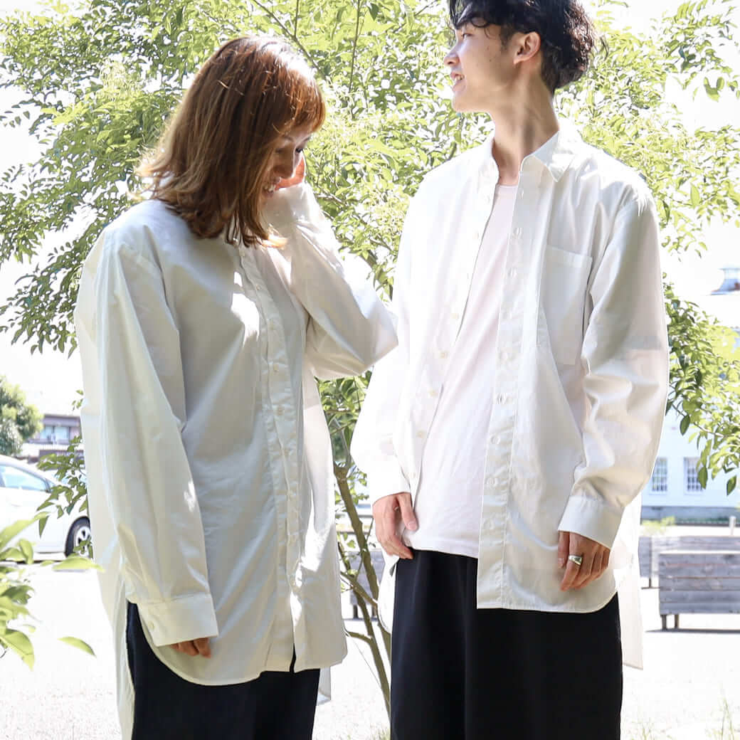 HARVESTY n[xXeB R[}u[h OVc LONG SHIRTS BROAD CLOTH A32109 Y fB[X jZbNX {[t[ BORN FREE