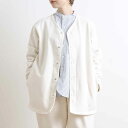 ハーベスティ HARVESTY COTTON KNITTED FABRIC 30/7 SILKETE FLEECE CARDIGAN シルケット裏毛カーディガン レディース A52301 長袖 無地 2023年 春夏 ボーンフリー BORN FREE