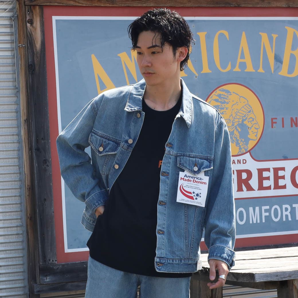 ジョンブル JOHNBULL BIG APPLE デニム ジャケット 長袖 アウター メンズ USA コットン DENIM us233l01-815 送料無料 ボーンフリー BORN FREE