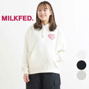 MILKFED. ミルクフェド LOGO IN HEART SWEAT HOODIE フーディー レディース トップス パーカー 長袖 ハート 103234012010 プリント ボーンフリー BORN FREE