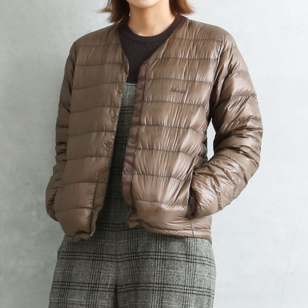 ナンガ NANGA インナーダウンカーディガン INNER DOWN CARDIGAN N1IN レディース アウター ボーンフリー BORN FREE