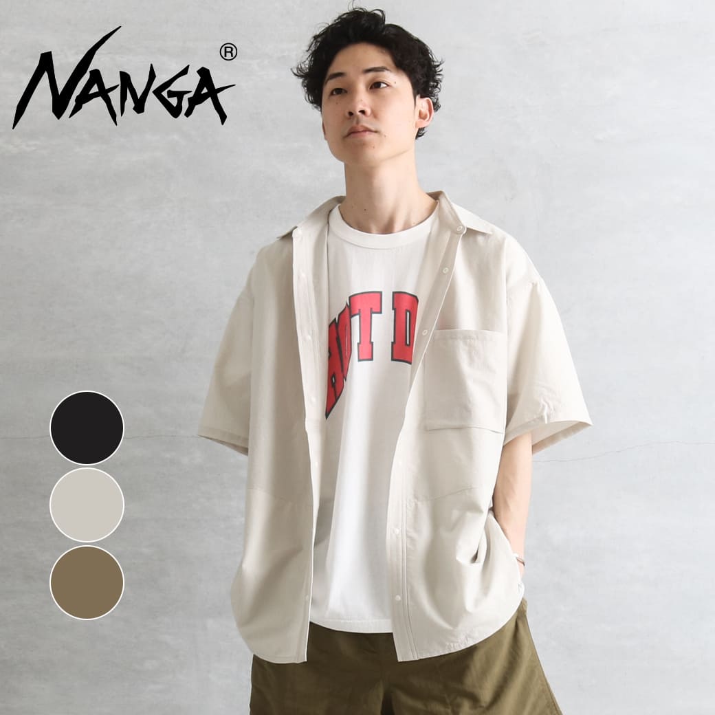 NANGA ナンガ ドットエア コンフィー ショートスリーブシャツ DOT AIR COMFY S/S SHIRT NW2411-1E900