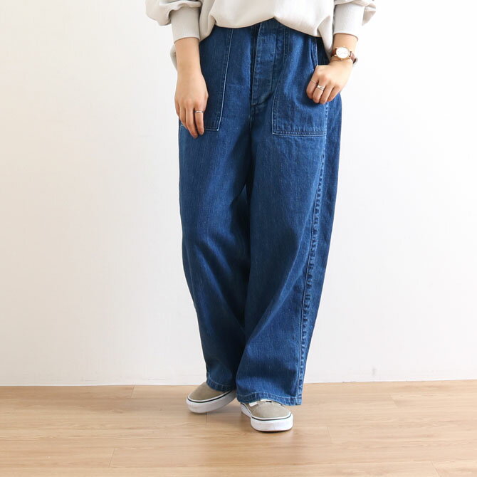 オーディナリーフィッツ ORDINARY FITS ジェームスパンツ ユーズド JAMES PANTS USED OF-P045 レディース メンズ ワイドパンツ デニム ボーンフリー BORN FREE