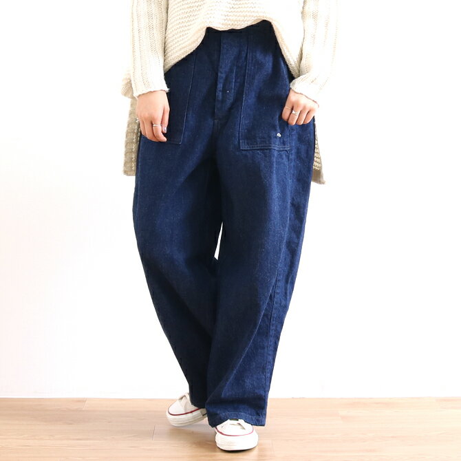 オーディナリーフィッツ ORDINARY FITS ジェームスパンツ ワンウォッシュ インディゴ JAMES PANTS ONE WASH IND OF-P045OW レディース メンズ ワイドパンツ デニム ボーンフリー BORN FREE