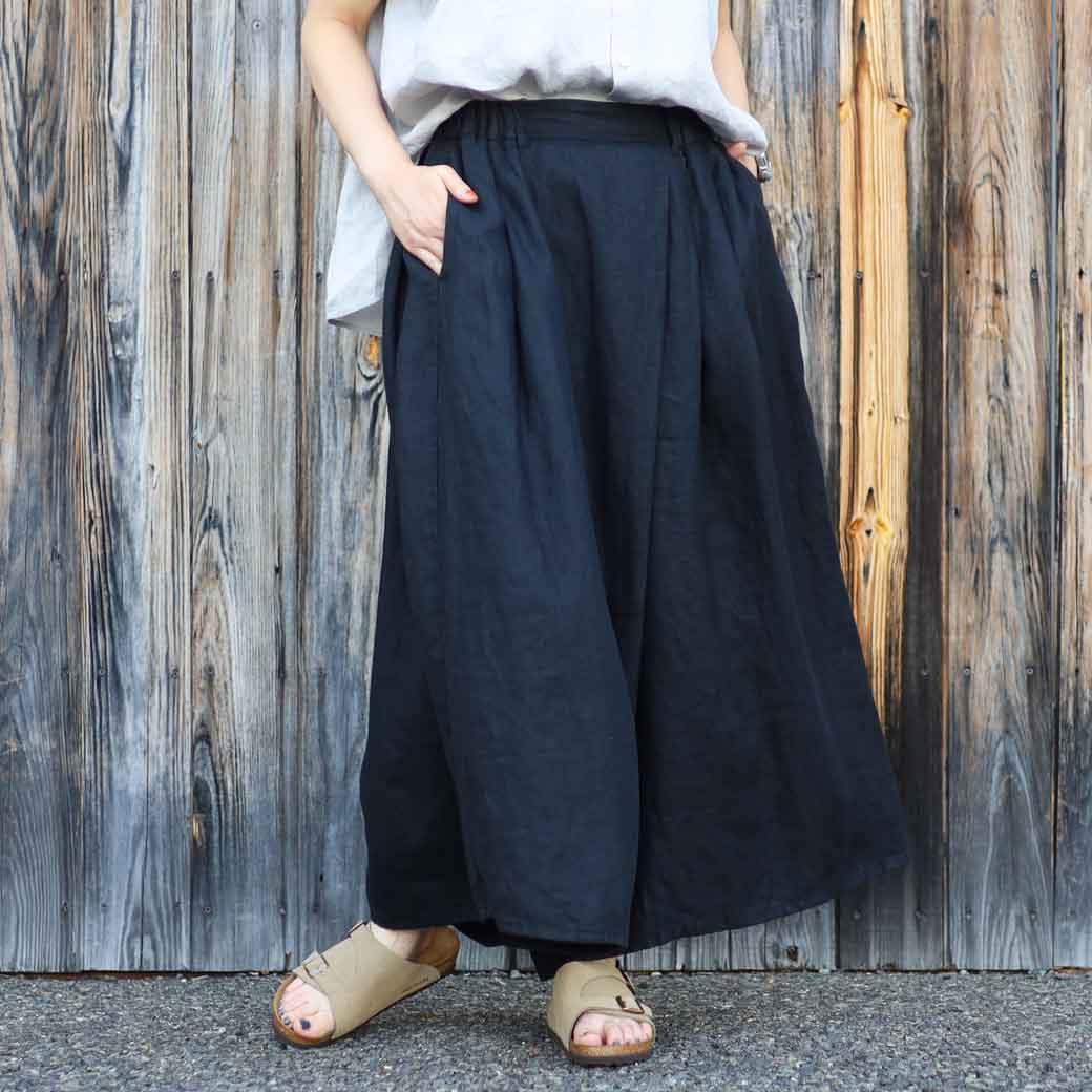 オーディナリーフィッツ ORDINARY FITS ツイストキュロットパンツ TWIST CULOTTES レディース OF-P163 ボトムス キュロット パンツ 麻 ゆったり デザイン 送料無料 ボーンフリー BORN FREE