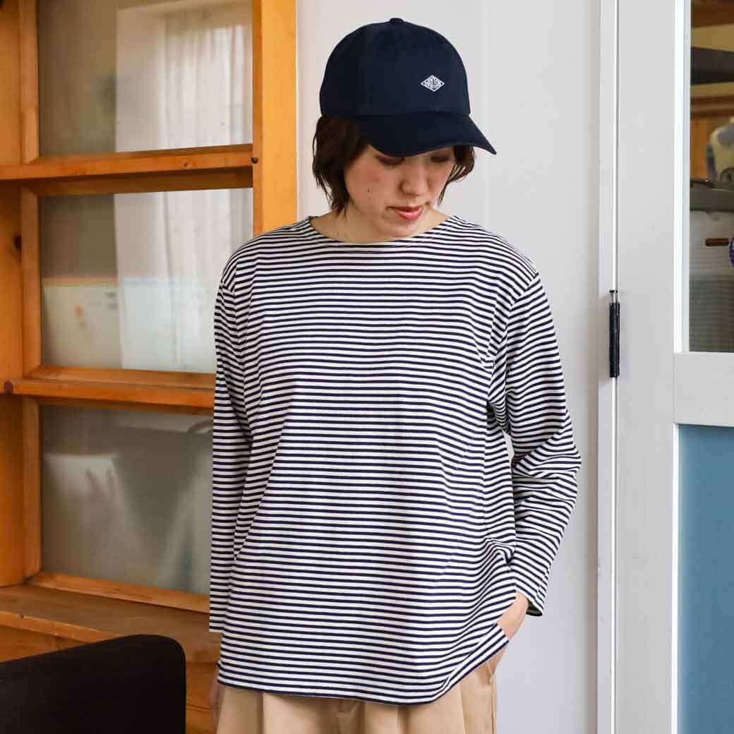 ナチュラルランドリー NATURALLAUNDRY トラッドボーダーバスクTシャツ Traditional border Basque T-shirt レディース 7231C-206 トップス 長袖 ボートネック ボーダー コットン 7分丈 バスク Tシャツ ボーンフリー BORN FREE