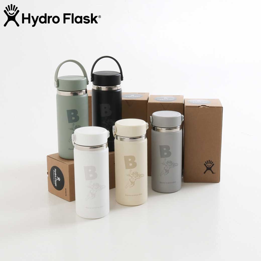Hydro Flask × BOENFREE ハイドレーション 16ozワイドマウス 473ml HYDRATION　16oz Wide Mouth ユニセックス 通年 ステンレス ホワイト アイボリー ライトグレー ブラック セージグリーン ONESAIZE