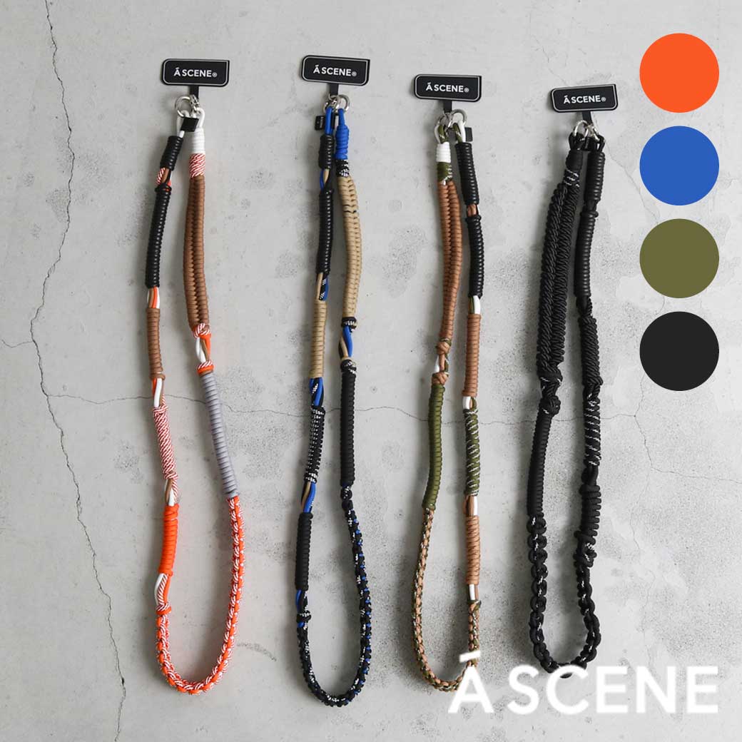 エーシーン A SCENE デザインパラコード Design Paracord Shoulder　レディース メンズ　ユニセックス　AS03－002 小物　ショルダー　..