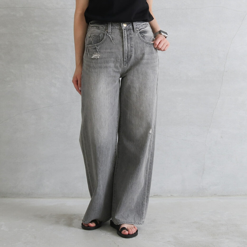 【11/14 20：00～11/16 9：59までP10倍】ANTGAUGE アントゲージ バギージーンズ Jane ANTGAUGE BUGGY JEANS レディース 通年 綿 GRAY ANTIQUE S M