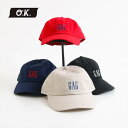 O.K. オーケー GAGコットンキャップ ユニセックス 春夏 コットン 100% BLK NVY BEG RED FREE