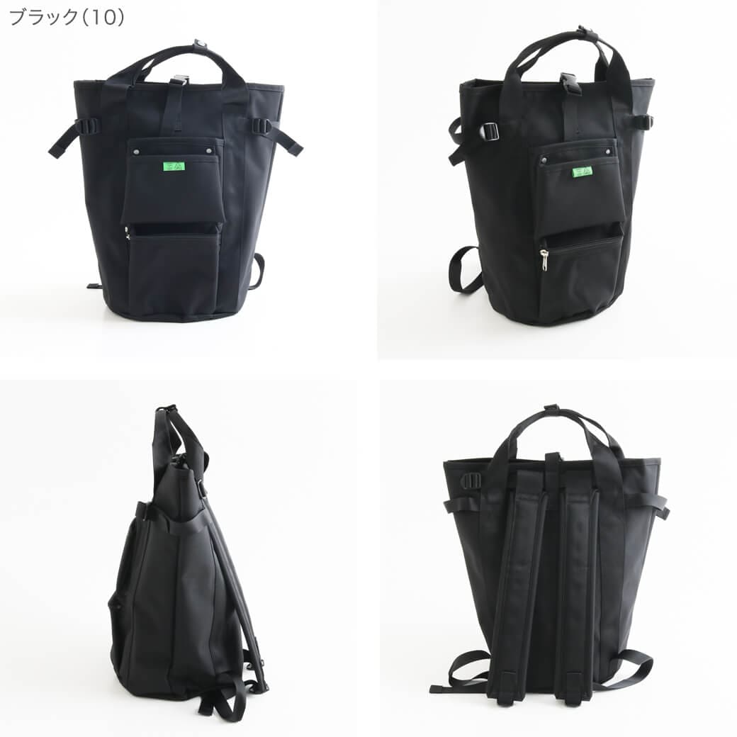 BORN FREE E-SHOPのポーター ユニオン リュックサック 782-08699 ユニセックス 通年 ポリエステルキャンバス ブラック ONEサイズ｜アングル3