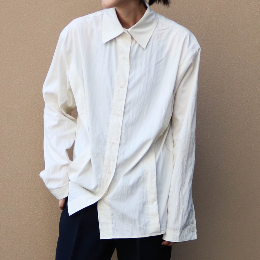 y20OFFzTODAYFUL gDfCt Sidetuck Silky Shirts fB[X LC Vv gbvX Vc  12320409  {[t[ BORN FREE