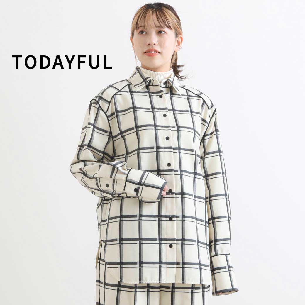 【20％OFF】TODAYFUL トゥデイフル Check Piping Shirts トップス レディース シャツ チェック 長袖 TF 12320412 送料無料 ボーンフリー BORN FREE