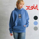 エックスガール X-girl エックスガール FACE PATCH SWEAT HOODIE スウェット パーカー レディース トップス フェイス 長袖 パッチ 105234012020 ストリート ボーンフリー BORN FREE