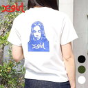 【6/10 0:00〜6/10 23:59までP5倍】X-girl エックスガール フェイスショートスリーブTシャツ レディース 絹 ポリエステル BLACK WHITE OLIVE S M(4)