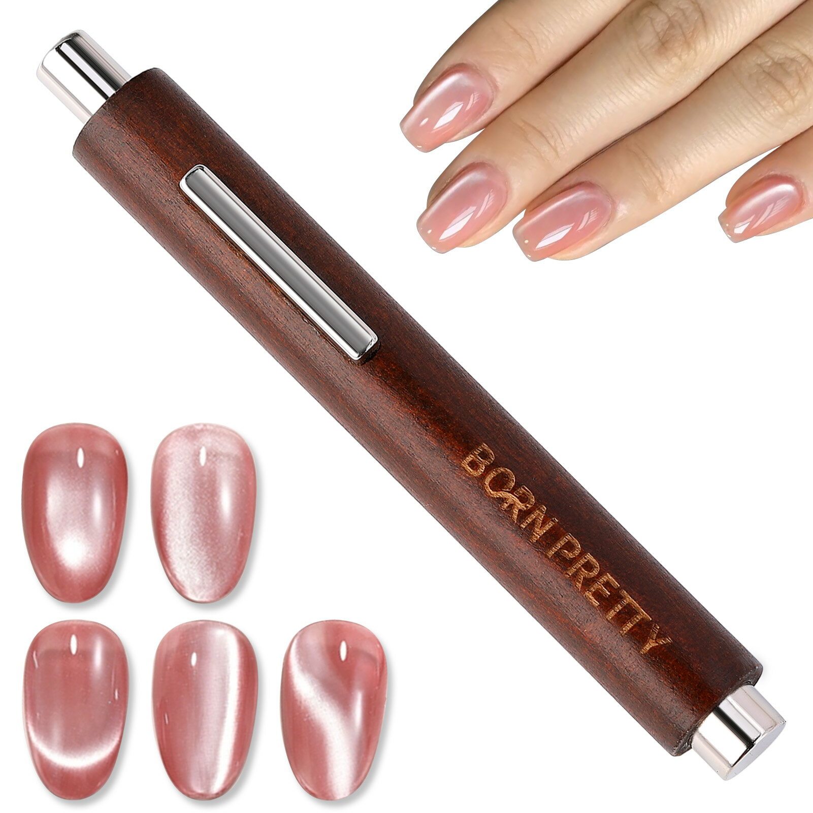 Born Pretty 3イン1シガーマグネットツール 、多機能のキャッツ・アイのゲルのマニキュアの磁気ペン、..