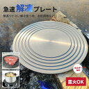 熱伝導 解凍 プレート 急速解凍 解凍板 解凍ツール 解凍皿 トレー 粗熱 まな板 ドリップ 冷凍食品 アウトドア 時短 旅行 フライパン 調理 24cm 快速...