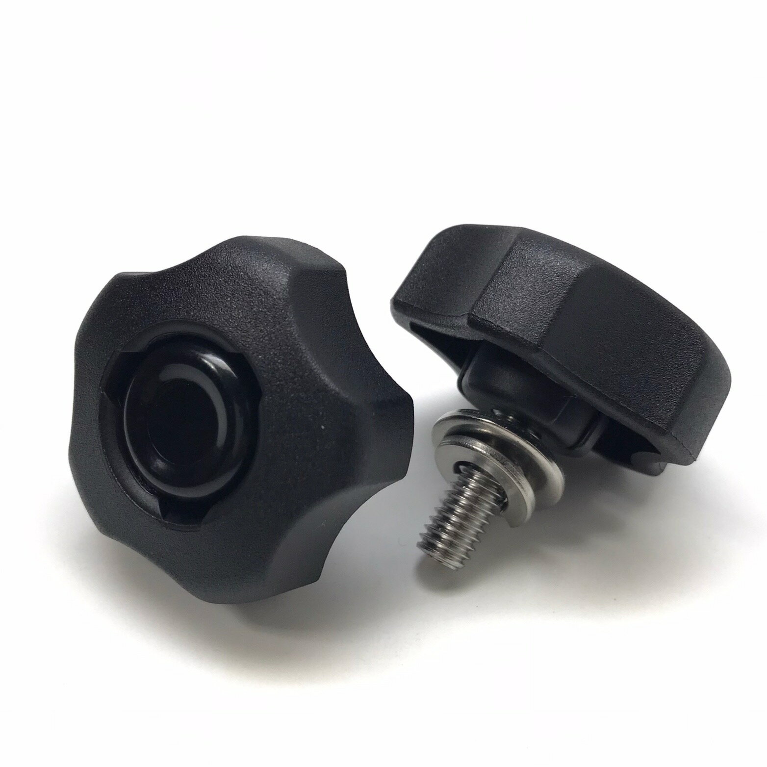 ステンレス製 シート固定ノブボルト ブラック セロー250 トリッカー250 WR250 XT250 DG10J DG11J DG15J DG16J DG17J DG31J DG32J 2本セット