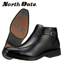 NorthDate/ノースデイト/ノースデートメンズ冬靴ビジネスシューズスノーブーツビジネスブーツ防滑鉄ピンピンスパイクスチールピン防水雪道対応合皮4END351BH351あす楽対応_北海道BOS