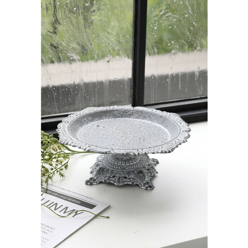 樂天商城 - ダマスクレース・スタンドトレーS BL-39 ■■ COVENT GARDEN トレイ トレー インテリアトレイ アクセサリートレイ アクセサリー 収納 オブジェ 置物 置き物 アンティーク調 ディスプレイ シャビー 店舗 雑貨 インテリア コベントガーデン （100）