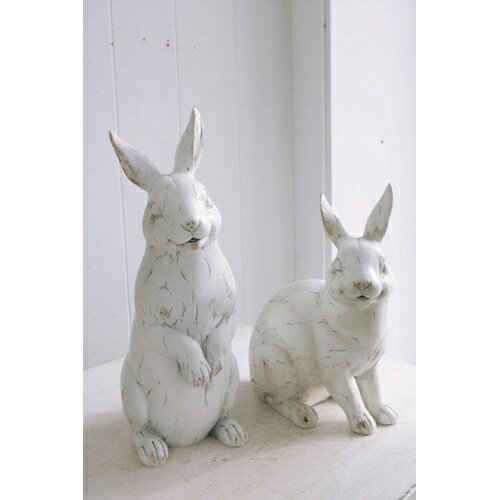 樂天商城 - ガーデンラビット ペア KT-32 ■■◆◆ COVENT GARDEN ディスプレイ 動物 アニマル ウサギ rabbit 置物 おしゃれ インテリア コレクション インスタ オブジェ アンティーク調 コベント ガーデン プレゼント （100）