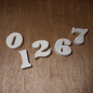 数字のオブジェ 0〜9 ウッデンレターズ □□ AL1 カルナック 木製 ウッド 木 ナンバー 数字 文字 看板文字 インテリア 置物 ウォールデコ オブジェ ショップ ディスプレイ プレゼント 結婚