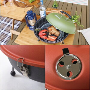 ラウンドBBQ&スモークコンロ【SFVD1701】【バーベキューコンロBBQコンロスモーカー】【燻製くんせいスモークバーベキューコンロストーブアウトドアキャンプ炭焼肉スパイス】