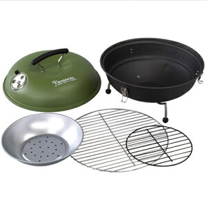ラウンドBBQ&スモークコンロ【SFVD1701】【バーベキューコンロBBQコンロスモーカー】【燻製くんせいスモークバーベキューコンロストーブアウトドアキャンプ炭焼肉スパイス】